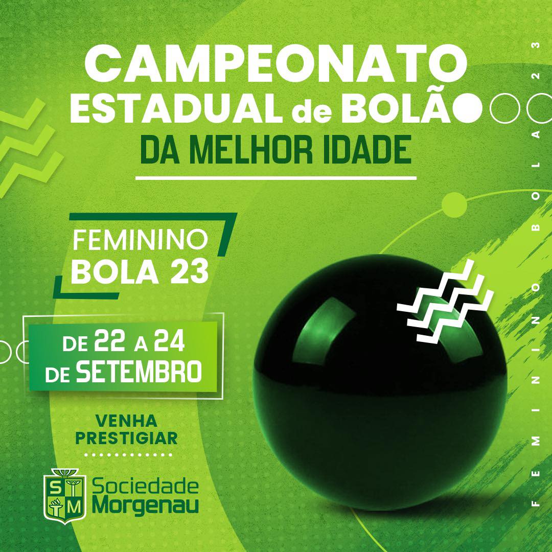 Campeonato estadual de Bolão da melhor idade.
