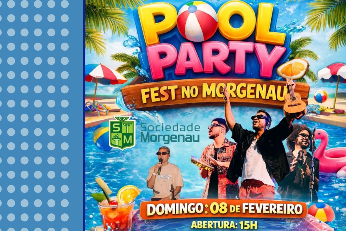 Festa na piscina do MORGENAU