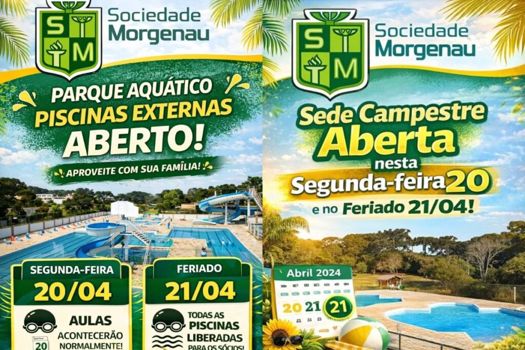Aviso Importante – Parque Aquático e Sede Campetre
