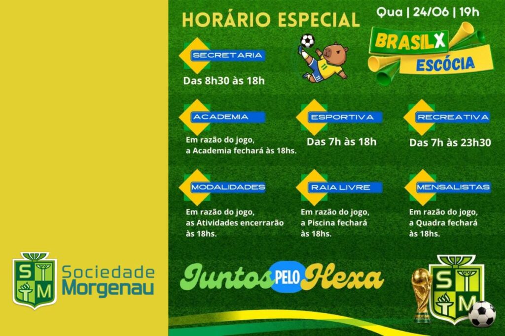 Horário especial
