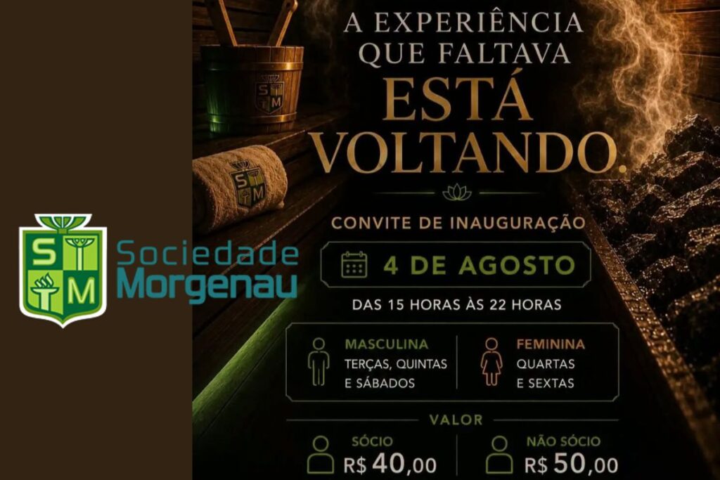 A sauna da Sociedade Morgenau está voltando