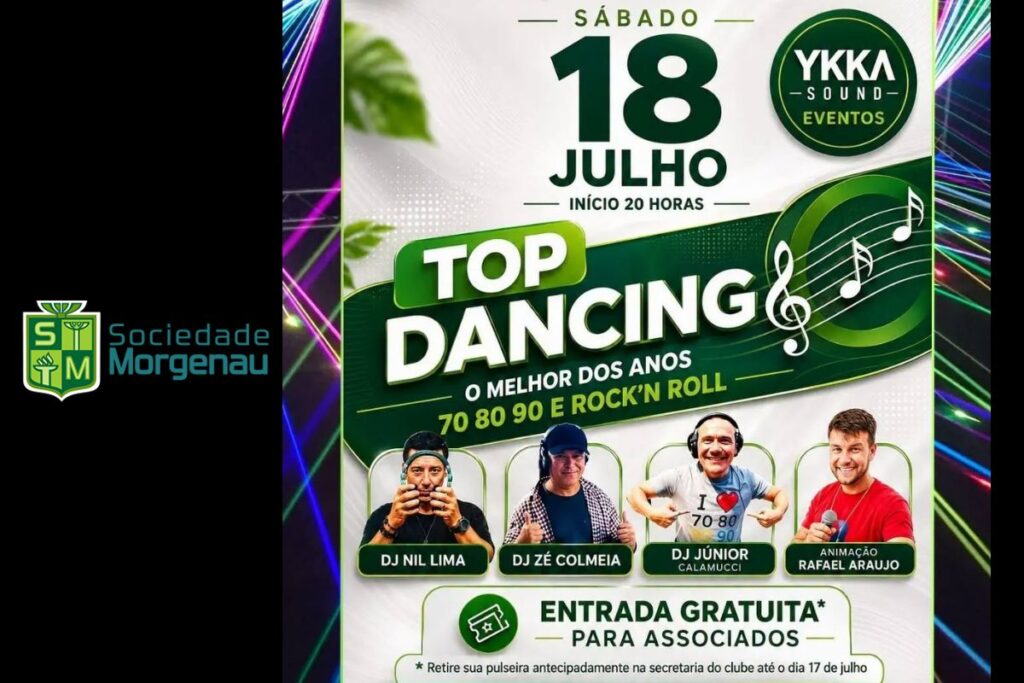 Julho terá uma noite inesquecível!