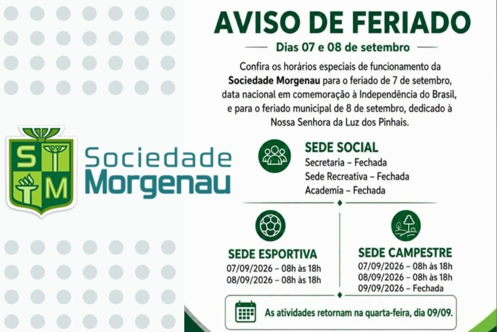 Aviso de Feriado