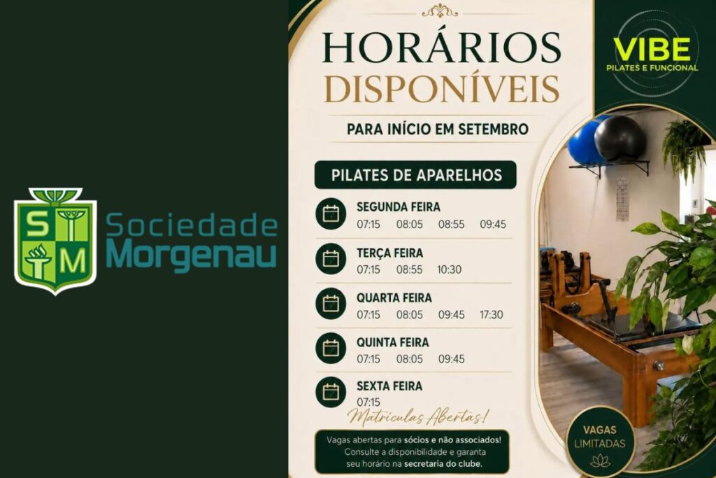 PILATES DE APARELHOS | VAGAS ABERTAS!