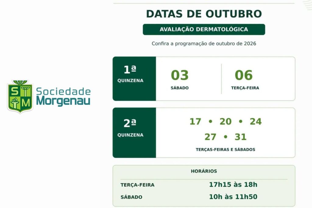 Avaliação Dermatológica em Outubro